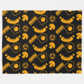 Englisch Breakfast Pattern Fleecedecke (Vorderseite (Horizontal))