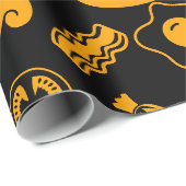 Englisch Breakfast Pattern Geschenkpapier (Rolleneckpunkt)