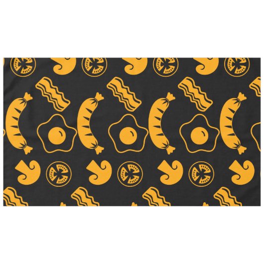 Englisch Breakfast Pattern Tischdecke (Vorderseite (Horizontal))