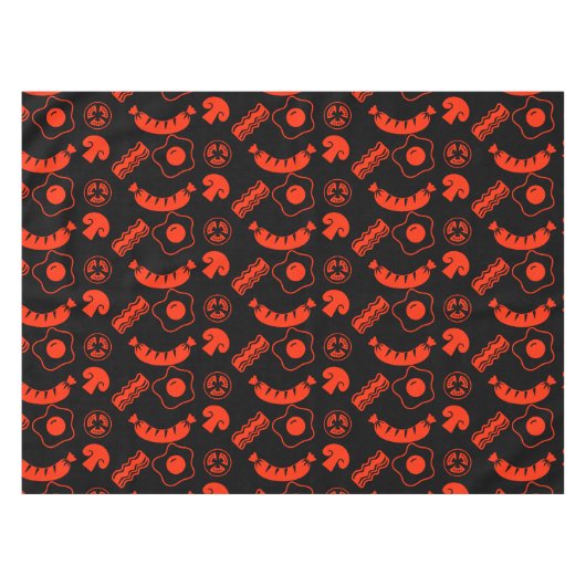 Englisch Breakfast Pattern Tischdecke (Vorderseite (Horizontal))