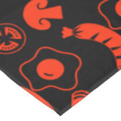 Englisch Breakfast Pattern Tischdecke (Schrägansicht)