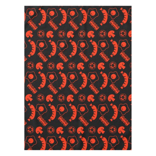 Englisch Breakfast Pattern Tischdecke (Vorderseite)