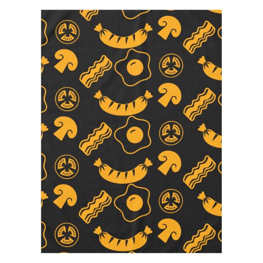 Englisch Breakfast Pattern Tischdecke (Vorderseite)