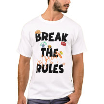 Englisch: Brich die Regeln - Streetwear Grafik T-S