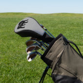 Englisch Bulldog Hund brütet Silhouette Custom Tex Golf Headcover (In SItu)