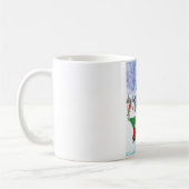 Englisch Bulldog in Christmas Delivery LKW Schnee Kaffeetasse (Links)