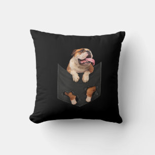 Englisch Bulldog in your Pocket Hunde Liebhaber Kissen