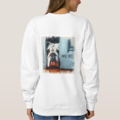 Englisch Bulldog macht mich! Womens Sweatshirt (Rückseite)