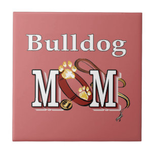 Englisch Bulldog Mama Geschenke Fliese