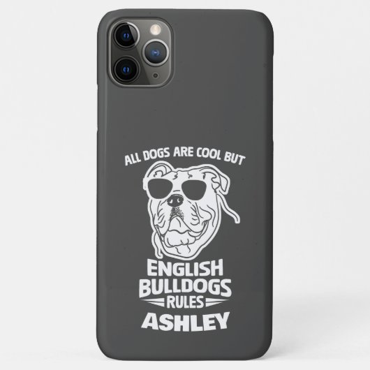 Englisch Bulldog regiert lustig Alle Hunde sind ka Case-Mate iPhone Hülle (Rückseite)