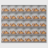 Englisch-Bulldog schlafen Geschenkpapier (Flach)