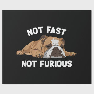 Englisch Bulldog schlafen nicht schnell, nicht wüt Geschenkpapier