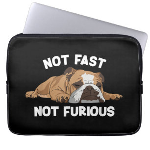 Englisch Bulldog schlafen nicht schnell, nicht wüt Laptopschutzhülle