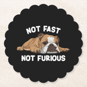 Englisch Bulldog schlafen nicht schnell, nicht wüt Untersetzer
