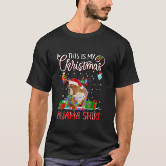 Englisch Bulldog Tree Light Dog Xmas Dies ist mein T-Shirt