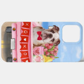 Englisch Bulldog Valentine's Day Lkw Herz Case-Mate iPhone Hülle (Rückseite (Horizontal))