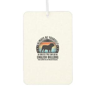 Englisch Bulldog Vintage Sonnenuntergang Hundelieb Autolufterfrischer