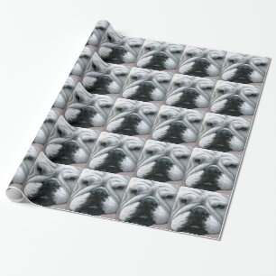 Englisch-Bulldogge des Hund118 Geschenkpapier