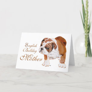 Englisch Bulldogge Muttertag Karte