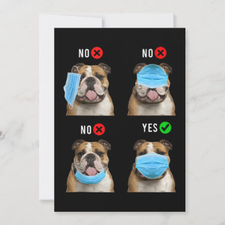 Englisch Bulldogge Rechter Trag Gesichtsmaske Tank
