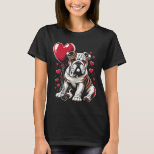Englisch Bulldogge Valentinstag Hundebesitzer Vale T-Shirt