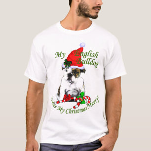 Englisch Bulldogge Weihnachtsgeschenke T-Shirt