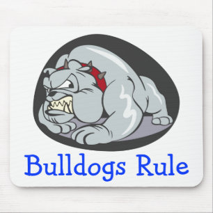 Englisch Bulldogge Welpe Cartoon Maskottchen Mousepad