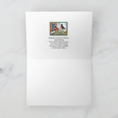 Englisch Christmas Robin Postmen Birds 1934 Art Karte (Innenseite)