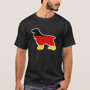Englisch Cocker spaniel Flagge Deutschlands T-Shirt