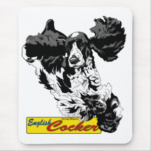 Englisch-Cocker spaniel-Springen Mousepad