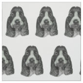 Englisch Cocker spaniel Stoff (Muster)