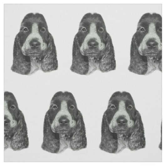 Englisch Cocker spaniel Stoff (Muster)