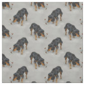 Englisch Cocker spaniel und Schmetterlinge Art. Stoff (Muster)