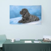 Englisch-Cocker spaniel-Welpe Banner (Messeveranstaltung)