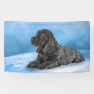 Englisch-Cocker spaniel-Welpe Banner