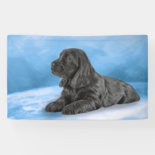 Englisch-Cocker spaniel-Welpe Banner (Horizontal)