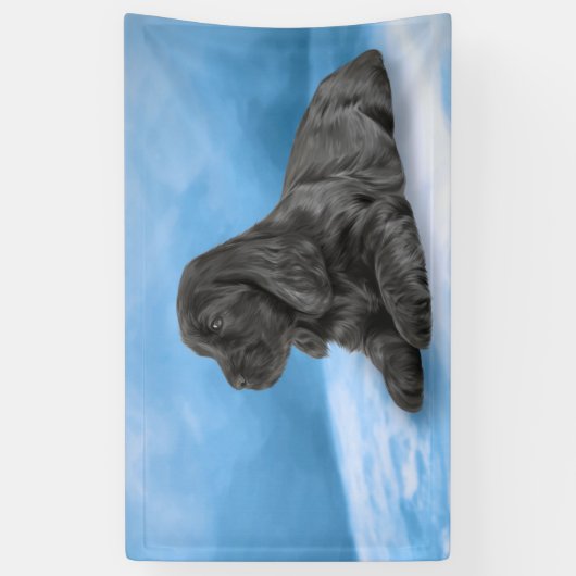 Englisch-Cocker spaniel-Welpe Banner (Vertikal)