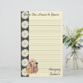 Englisch Cocker Spanisch Briefpapier (Stehend Vorderseite)