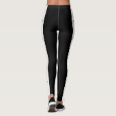 Englisch Cocker Spanisch Design in Schwarz und Wei Leggings (Rückseite)