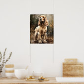 Englisch Cocker Spanisch Dog Art Print Poster (Küche)