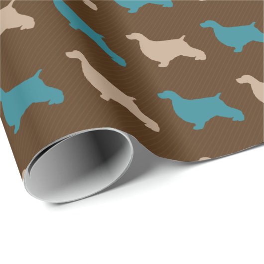 Englisch Cocker Spanisch Geschenkpapier (Rolleneckpunkt)