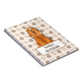 Englisch Cocker Spanisch Hundeboot anpassbar Notizblock (Rechte Seite)