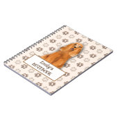 Englisch Cocker Spanisch Hundeboot anpassbar Notizblock (Linke Seite)