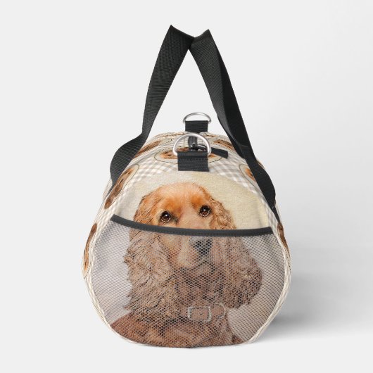 Englisch Cocker Spanisch Malerei Original Hunde Ku Duffle Bag (Rechts)