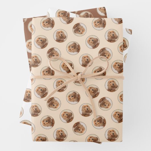 Englisch Cocker Spanisch Malerei Original Hunde Ku Geschenkpapier Set (Beispiel)