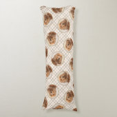 Englisch Cocker Spanisch Malerei Original Hunde Ku Seitenschläferkissen (Vorderseite Vertikal)