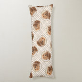 Englisch Cocker Spanisch Malerei Original Hunde Ku Seitenschläferkissen (Rückseite (Vertikal))