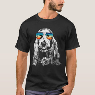 Englisch Cocker Spanisch S mit Brillen Sonnenbrill T-Shirt