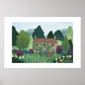 Englisch Country Hütte House Extra Large Print Poster (Vorne)