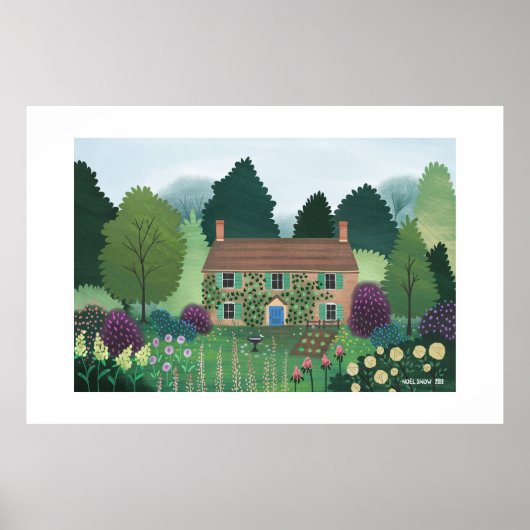 Englisch Country Hütte House Extra Large Print Poster (Vorne)